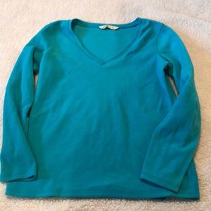 Blue fleece top